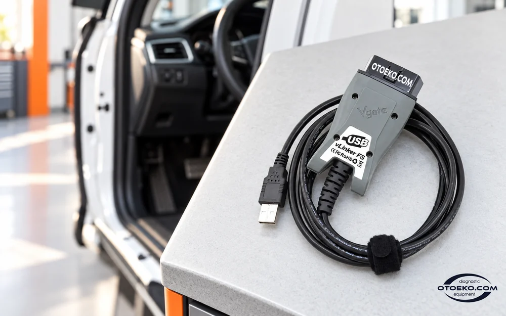 جهاز vLinker FS USB جاهز لأعمال إعداد السيارة